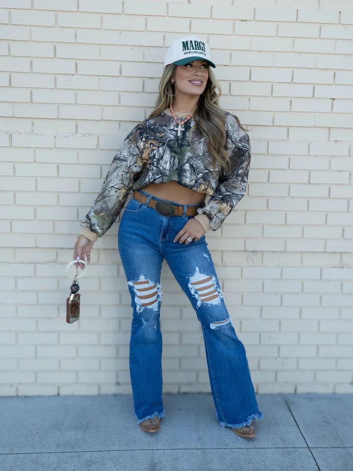 Viral Lainey Tummy Control Flare Jeans