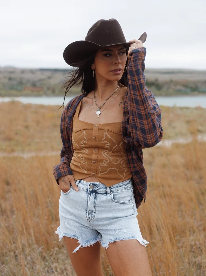On The Go Distressed Shorts - Acid Light Wash